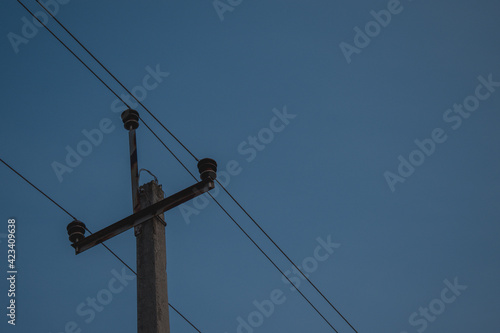 Wallpaper Mural lines on a blue sky Torontodigital.ca