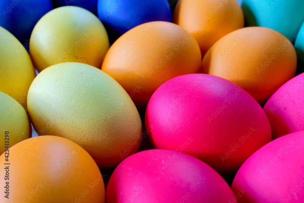 painted easter eggs on a plate painted easter eggs on a plate