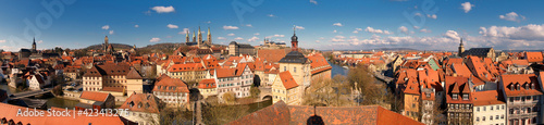 view on top of city of Bamberg