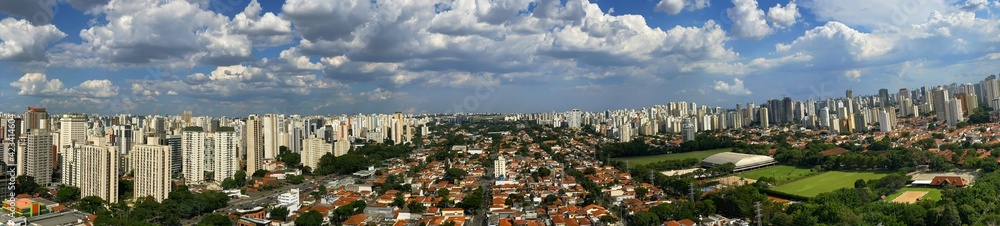 Panoramic view of the city of Sao Paulo, Brazil. 