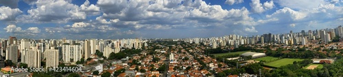 Panoramic view of the city of Sao Paulo, Brazil. © Ranimiro