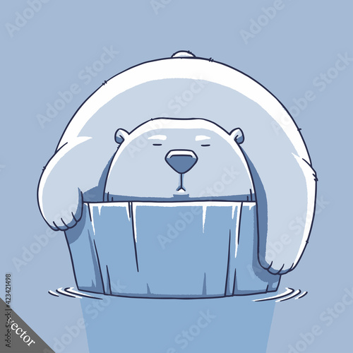 funny cartoon cute bear illustration