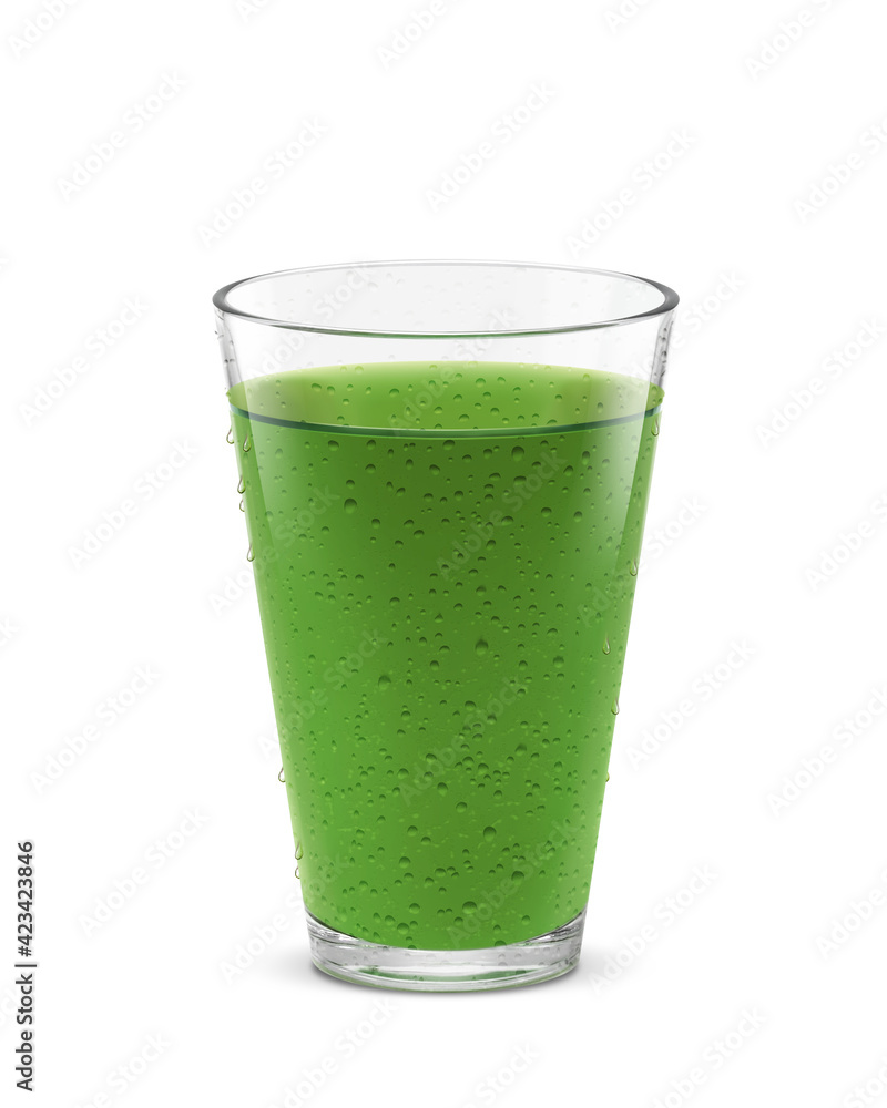 グラス 青汁 飲み物 イラスト リアル 汗