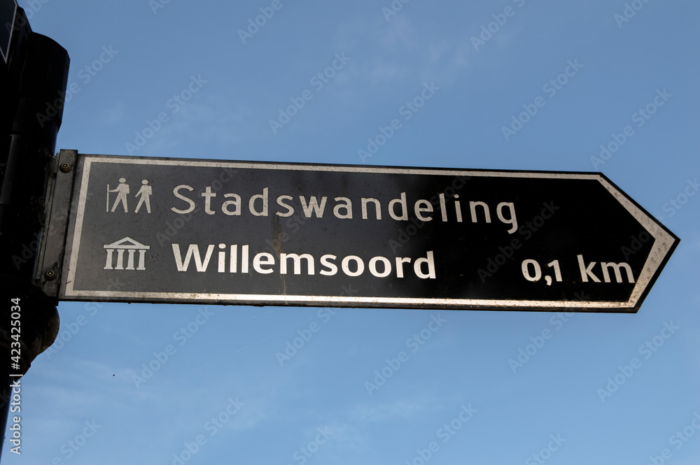Street Sign Willemsoord Den Helder The Netherlands 23-9-2019