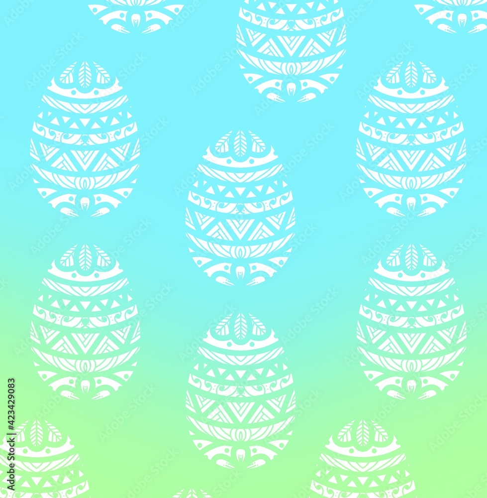 Fototapeta premium easter eggs pattern
