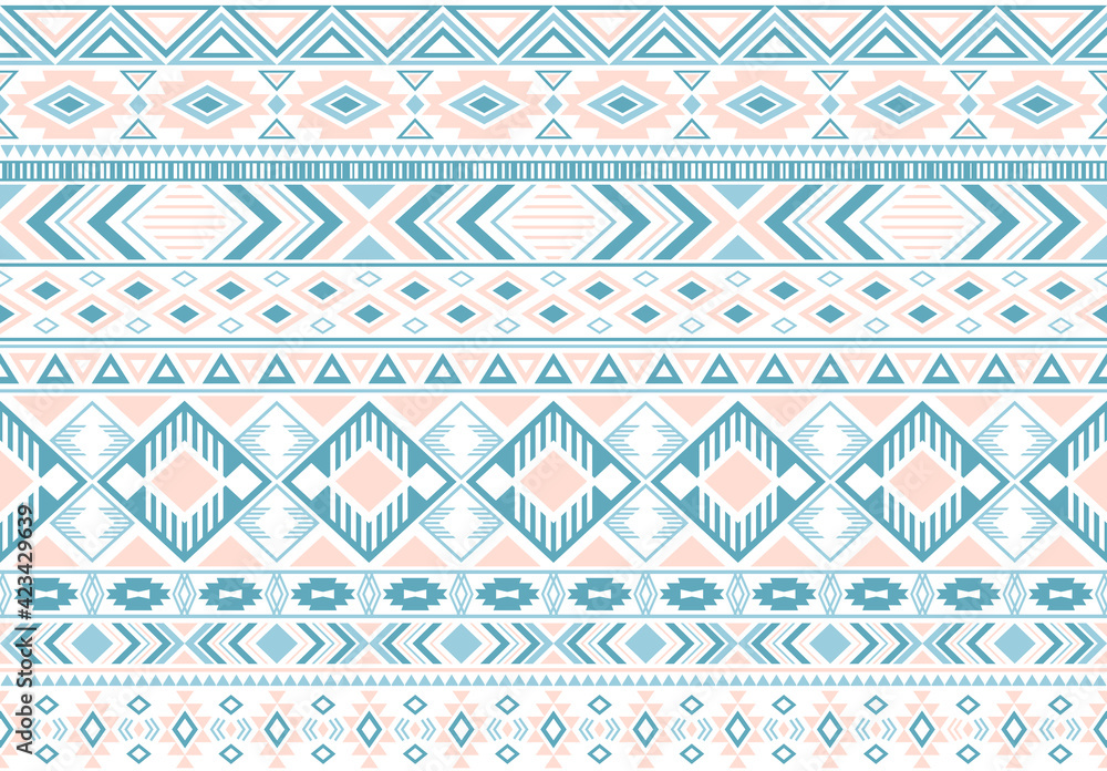 Tribal ethnic motifs geometric vector seamless background. Tribal ethnic motifs geometric vector seamless background.