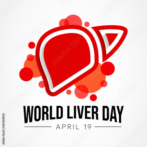 World Liver day is observed each year on April 19th across the globe. aims to raise global awareness of hepatitis a group of infectious diseases known as Hepatitis  A, B, C, D, and E. Vector art.