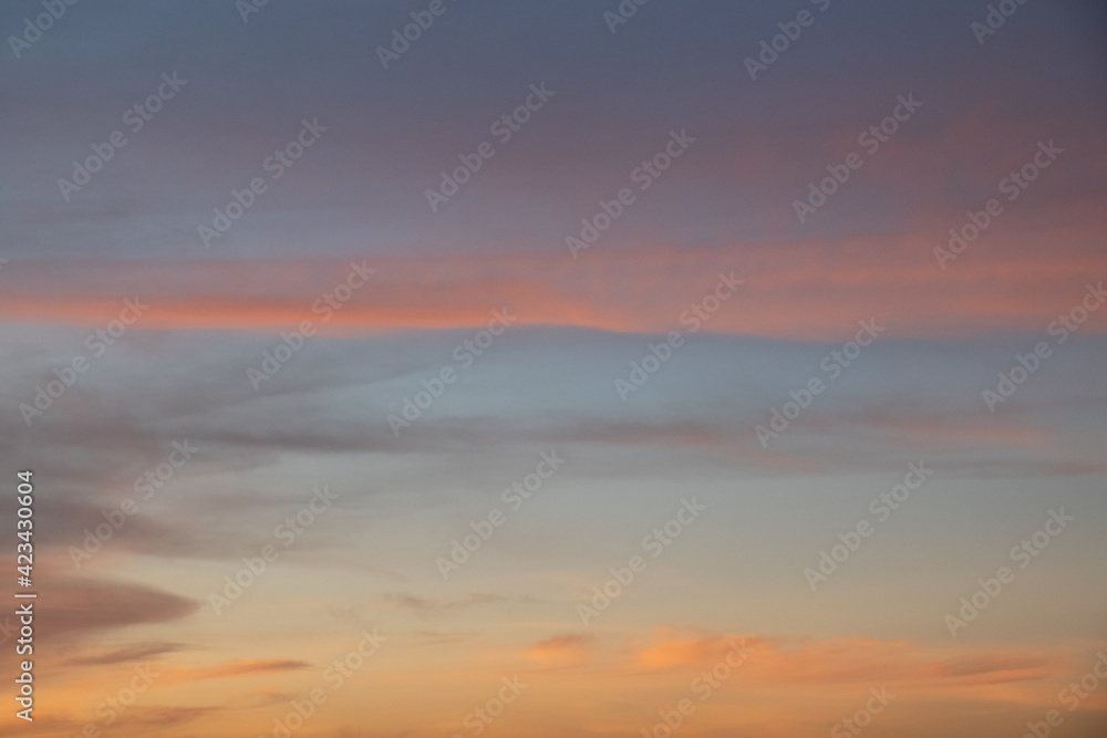 Fototapeta premium sunset in the clouds brazil beautiful sky 