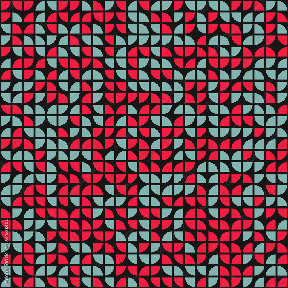 Fototapeta premium Abstract Geometric Pattern generative computational art illustration