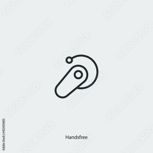 handsfree icon vector sign symbol