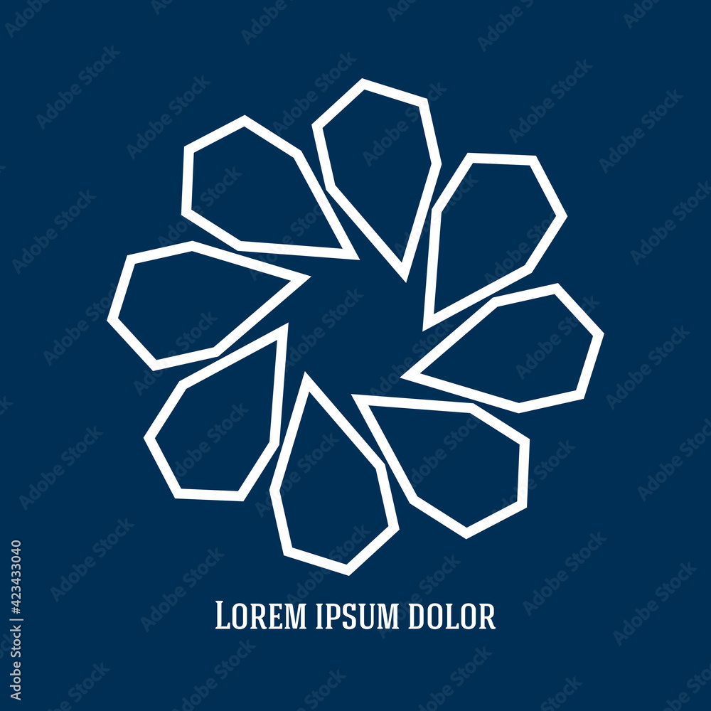 Circular Wireframe polygonal logo element. Vector Illustration EPS10 digital background posters Universal creative premium logotype. Abstract line vector sign. Design pattern for promotion, business Circular Wireframe polygonal logo element. Vector Illustration EPS10 digital background posters Universal creative premium logotype. Abstract line vector sign. Design pattern for promotion, business
