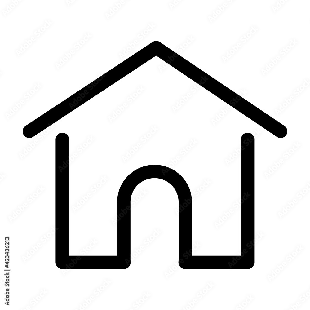 Web home flat icon for apps and websites, House icon, Property Line Icon, Home line icon simple illustration, Home button Web home flat icon for apps and websites, House icon, Property Line Icon, Home line icon simple illustration, Home button
