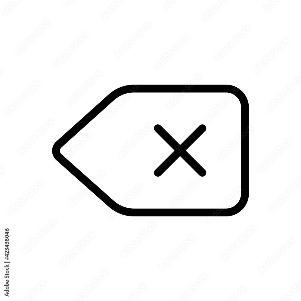 Cancel Vector Icon. x or deny line art vector icon for apps and websites. cancel icon,vector illustration. Flat design style. vector cancel icon illustration isolated on White background Cancel Vector Icon. x or deny line art vector icon for apps and websites. cancel icon,vector illustration. Flat design style. vector cancel icon illustration isolated on White background