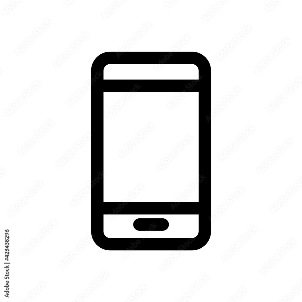 Smartphone Icon Vector Logo Template. Trendy Device Illustration Design. Smartphone icon vector. Black outline smartphone Icon Smartphone Icon Vector Logo Template. Trendy Device Illustration Design. Smartphone icon vector. Black outline smartphone Icon