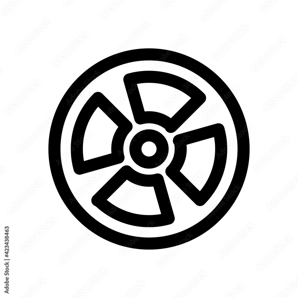 Nuclear energy outline vector icon. Thin line black nuclear energy icon, flat vector simple element illustration from editable ecology concept isolated stroke on white background Nuclear energy outline vector icon. Thin line black nuclear energy icon, flat vector simple element illustration from editable ecology concept isolated stroke on white background