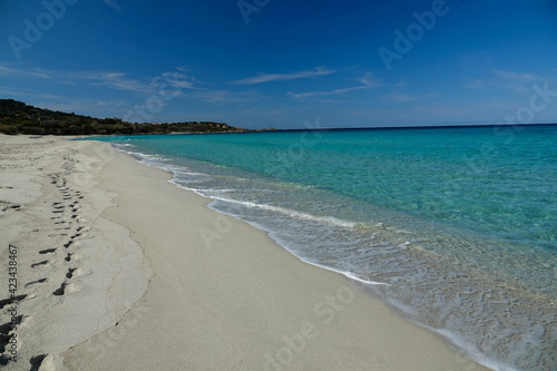 La plage de Ghjunchitu  en Corse 