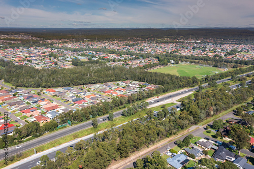 Aerial view of the suburb of South Penrith in greater Sydney in Australia