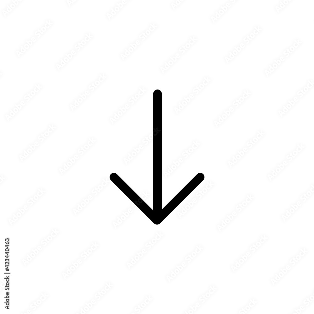 arrow down icon design illustration,glyph style design, designed for web and app arrow down icon design illustration,glyph style design, designed for web and app
