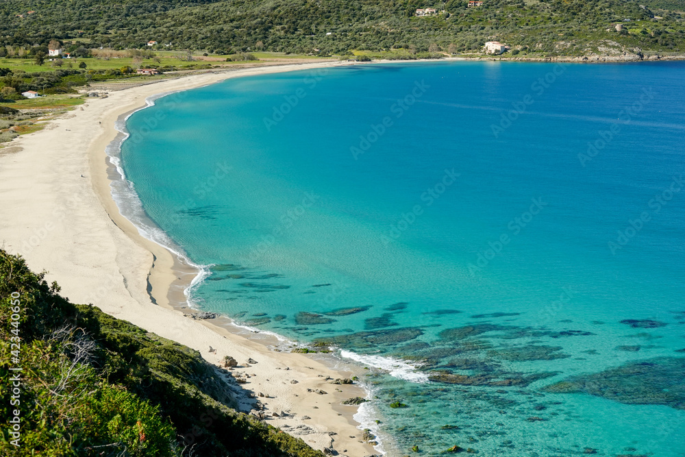 La plage de Losari, en Haute-Corse