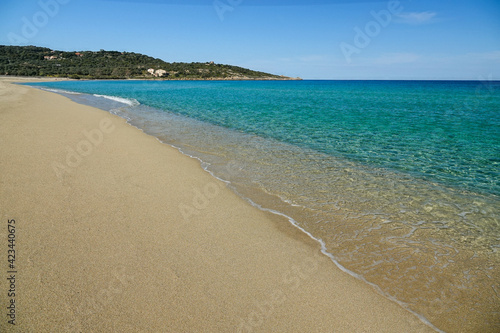 La plage de Losari  en Haute-Corse