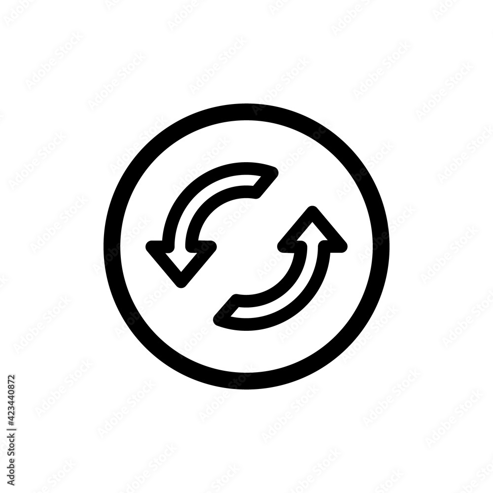 refresh icon vector from miscellaneous collection. Thin line refresh outline icon vector illustration. Outline, thin line refresh refresh icon vector from miscellaneous collection. Thin line refresh outline icon vector illustration. Outline, thin line refresh