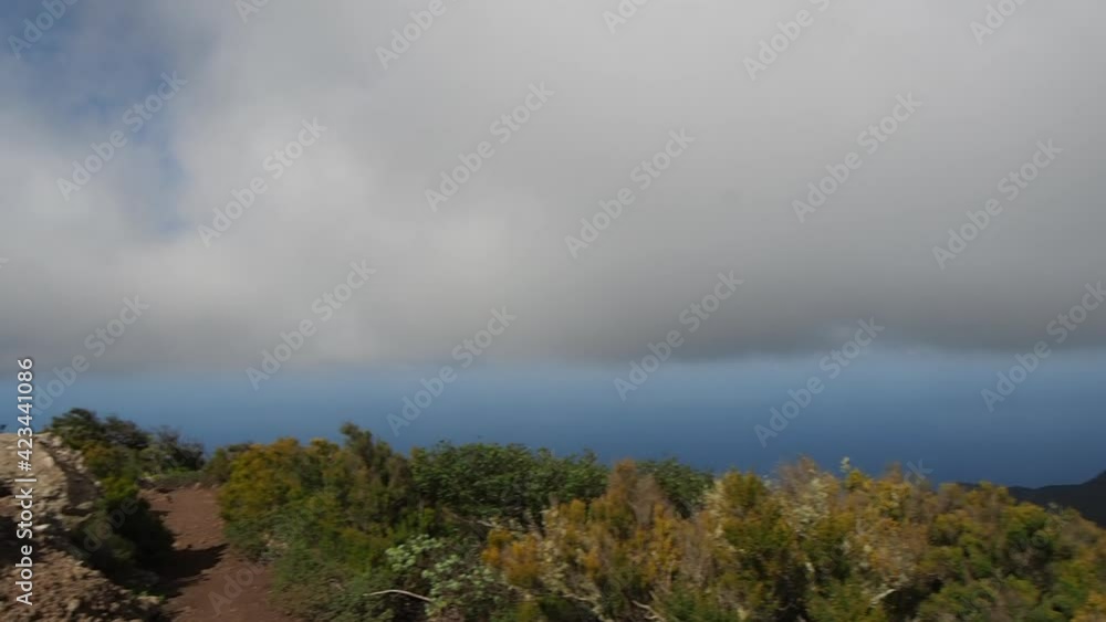 Hiking through the beautiful landscape of Tenerife, Canary islands Hiking through the beautiful landscape of Tenerife, Canary islands