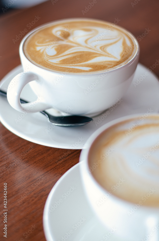 cup of coffee with milk cup of coffee with milk