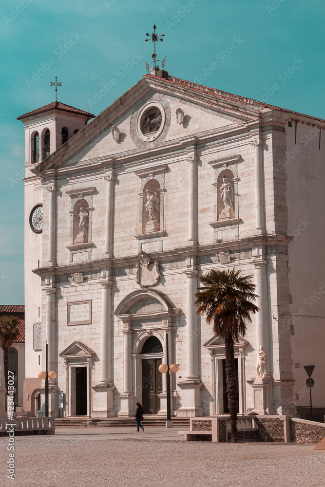 Chiesa nella piazza centrale di Palmanova, Friuli Venezia Giulia