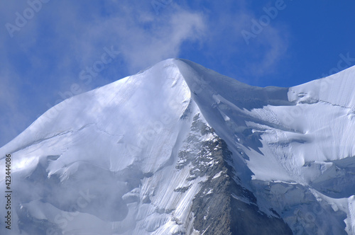 Swiss Alps: Due to the global climate change the glaciers and the permafrost are melting. photo