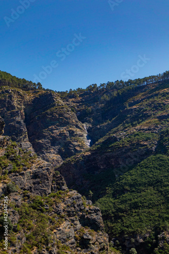Geological formation near the waterfall of Fisgas de Ermelo