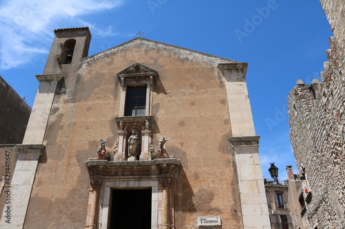 Church Largo Santa Caterina in Taormina, Sicily Italy photo