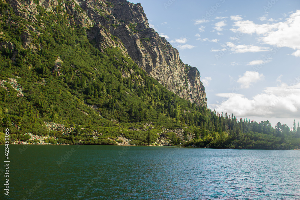 Beautiful mountain lake in the High Tatras of Slovakia Beautiful mountain lake in the High Tatras of Slovakia