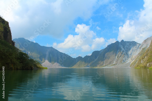 Pinatubo volcano crater lake. Luzon island  Philippines.