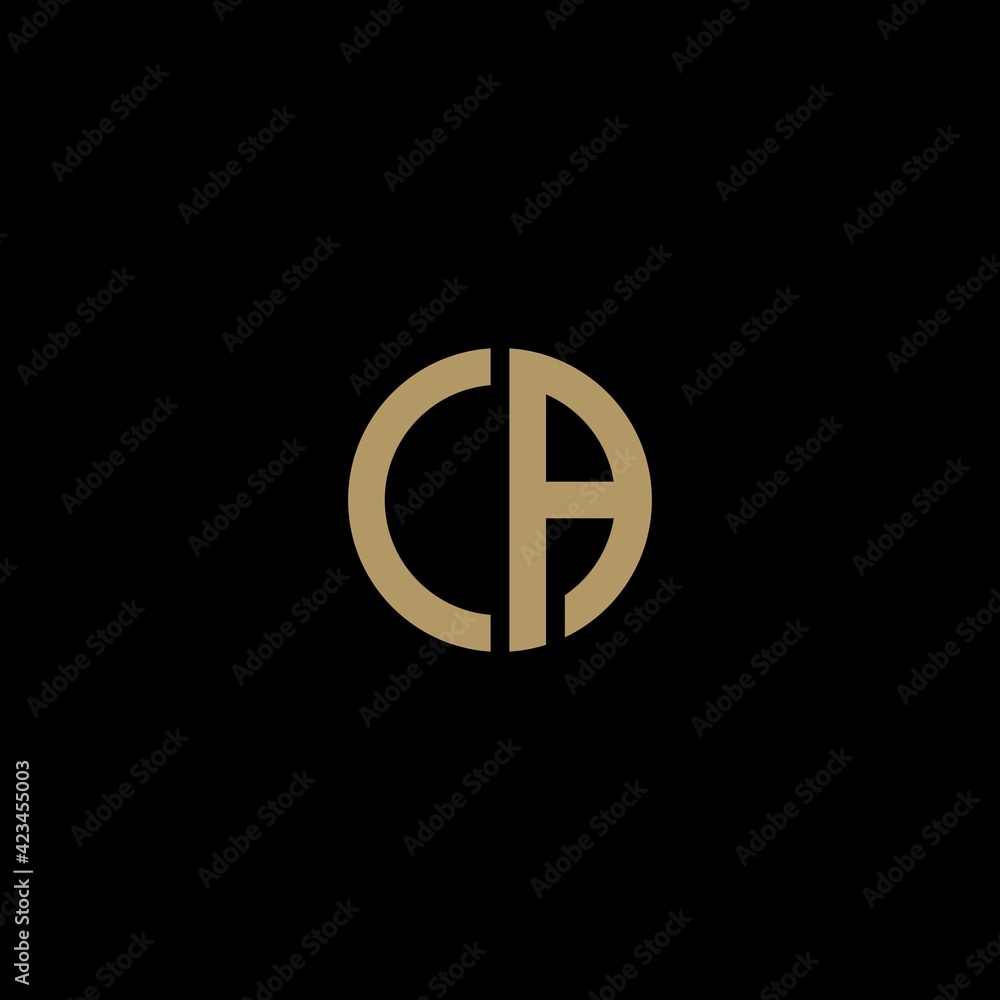 Creative modern elegant letter CA initial based letter icon logo. Creative modern elegant letter CA initial based letter icon logo.