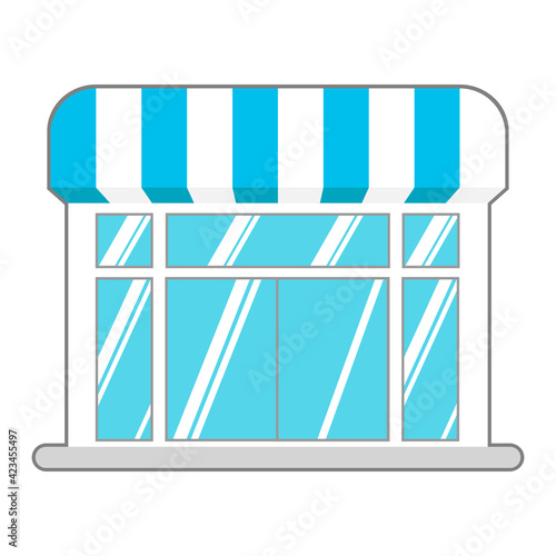 Pequeño negocio / Tienda color azul