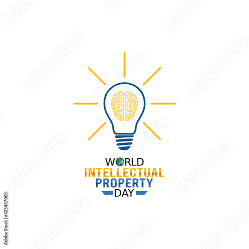 vector graphic of world intellectual property day good for world intellectual property day celebration. flat design. flyer design.flat illustration.