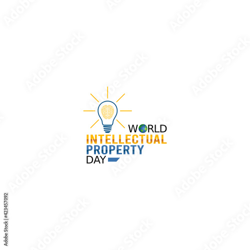 vector graphic of world intellectual property day good for world intellectual property day celebration. flat design. flyer design.flat illustration.