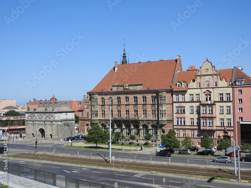 View of the old part of the city of Gdansk