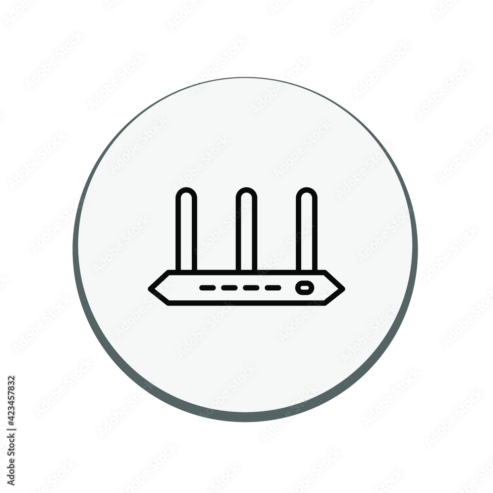 Illustration Vector graphic of router icon Illustration Vector graphic of router icon