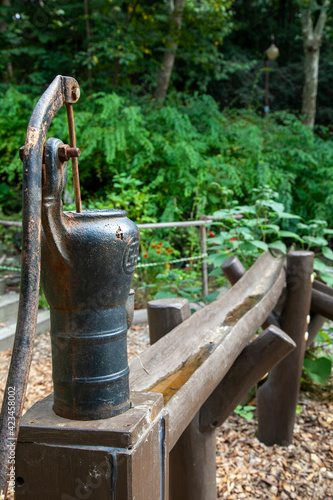 우장공원에 설치된 구식 물펌프
