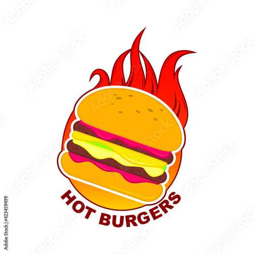 Vector illustration of hot or spicy food theme