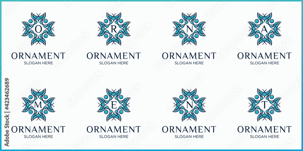 Beautiful circular mandala logo in gradation for boutique, florist, business, interior. Beautiful circular mandala logo in gradation for boutique, florist, business, interior.