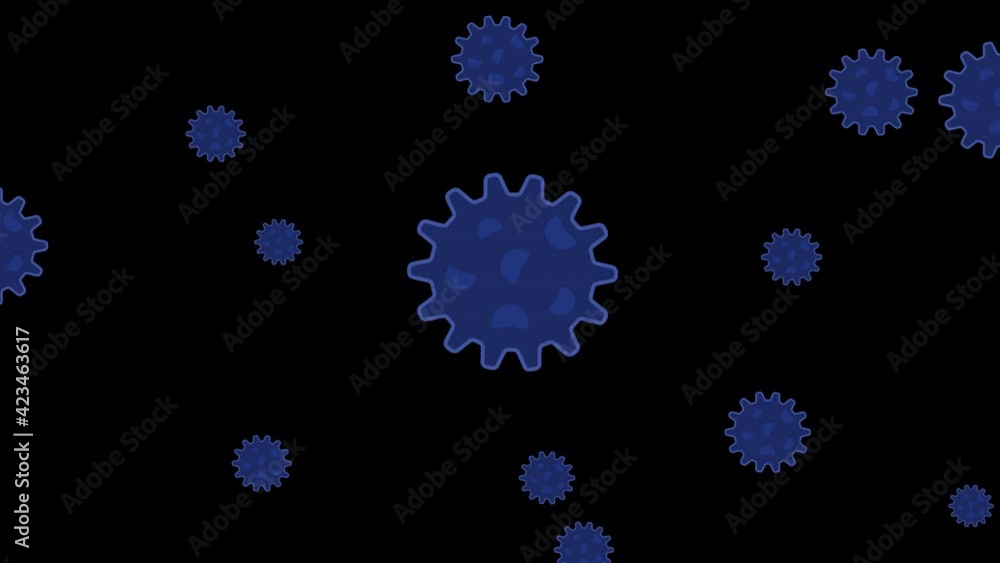 Animated image of virus floating in the atmosphere. 4K video footage with alpha channel. Animated image of virus floating in the atmosphere. 4K video footage with alpha channel.
