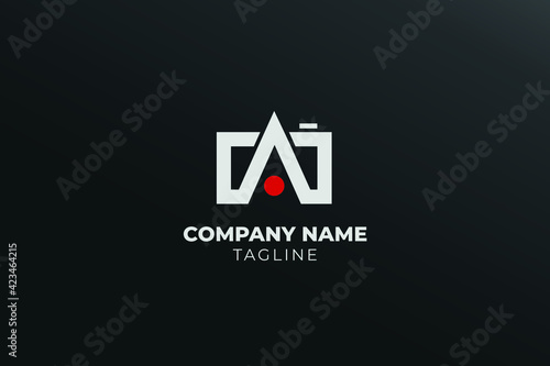 Minimalist Camera Symbol Logo Template