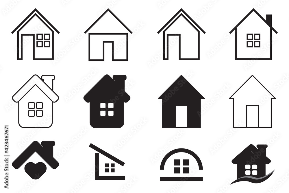 Simple Set of Home Icon Related Vector. Editable Stroke
