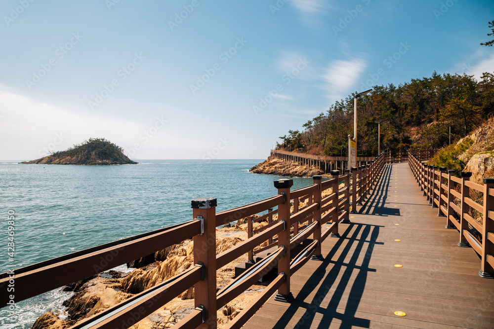 Seonyudo Island Dulle-gil sea and trail in Gunsan, Korea