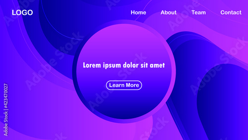 new modern background with wave shape and gradient purple color premium vektor 