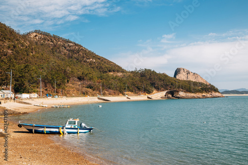 Seonyudo Island seascape in Gunsan, Korea photo