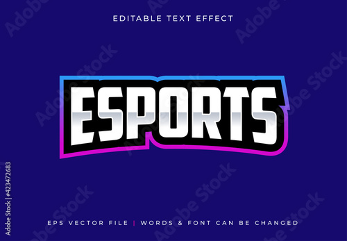 Gaming Esport Typography Text Effect - Editable Text