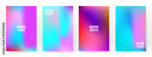 Minimal Poster. Pastel Soft. Rainbow Gradient Set © Сашка Шаргаева